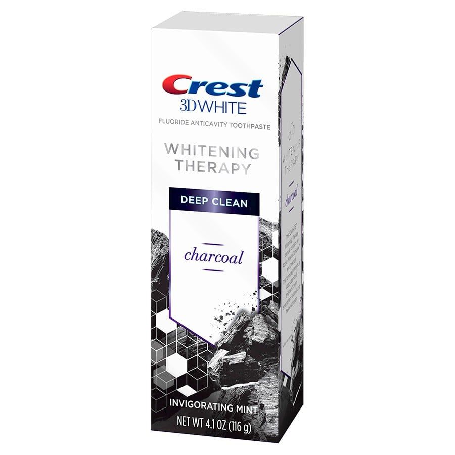 Kem đánh răng Crest 3D Whitening Therapy Charcoal 116g