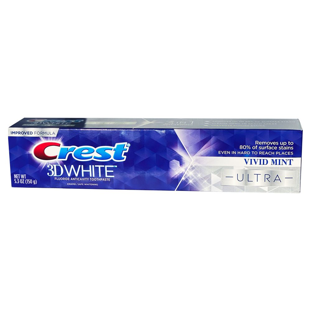Kem đánh răng Crest 3D White Vivid Ultra làm trắng răng 150g