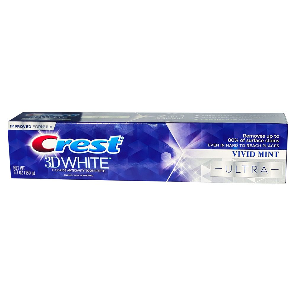  Kem đánh răng Crest 3D White Vivid Ultra làm trắng răng 150g 