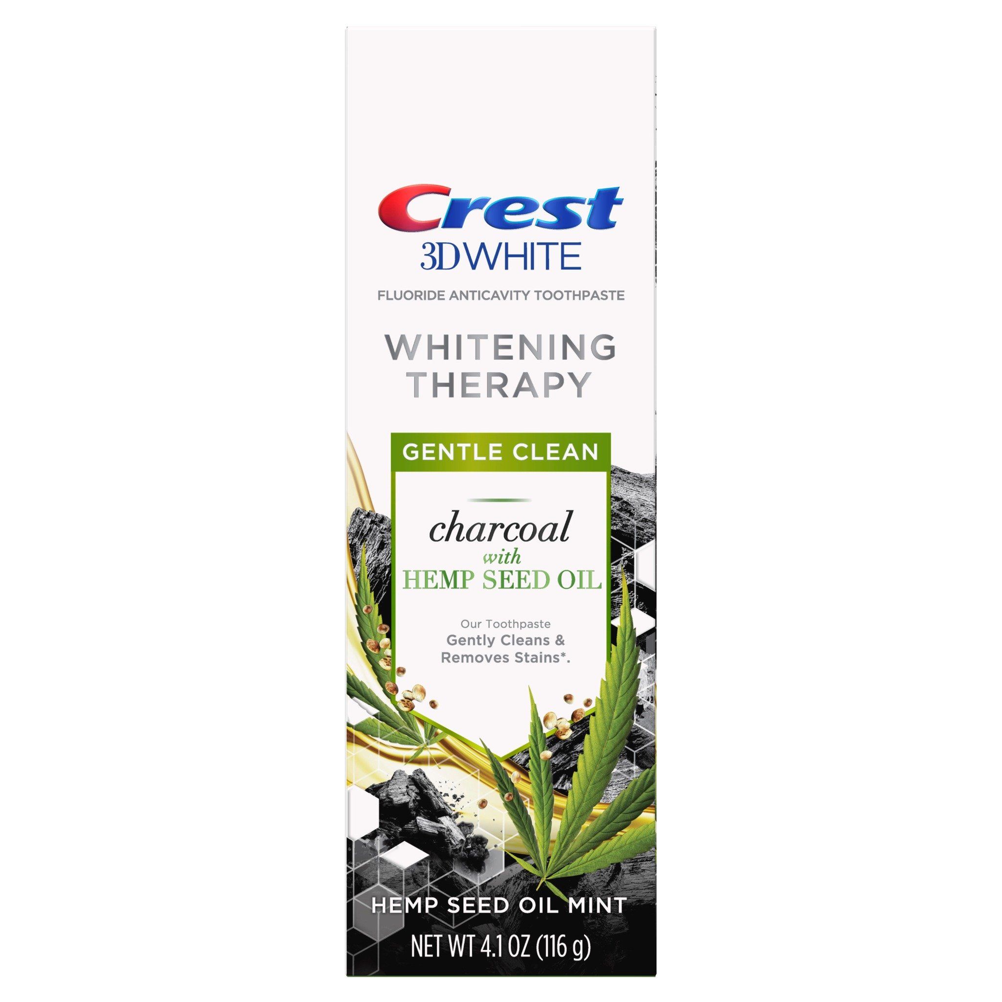 Kem đánh răng Crest 3D Whitening Therapy Charcoal 116g