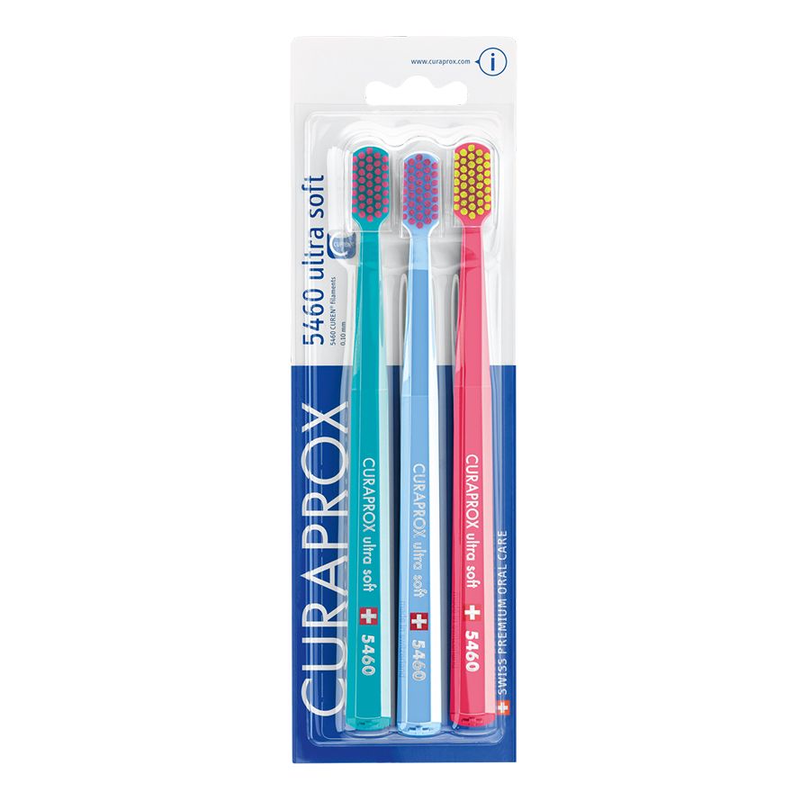 Bộ ba bàn chải răng Curaprox CS 5460 Ultra Soft