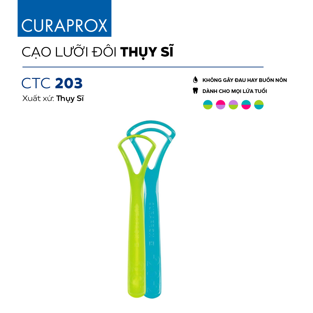  Bộ đôi cạo lưỡi Curaprox CTC 203 