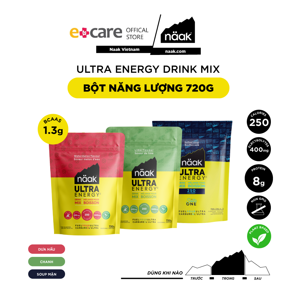 Thức uống năng lượng Drink Mix Naak Utral Energy 720g