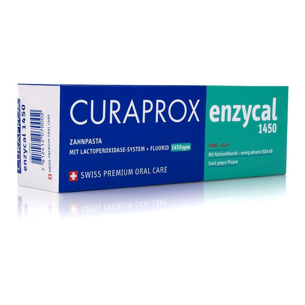 Kem đánh răng Curaprox Enzycal 1450 ngừa sâu răng 75ml
