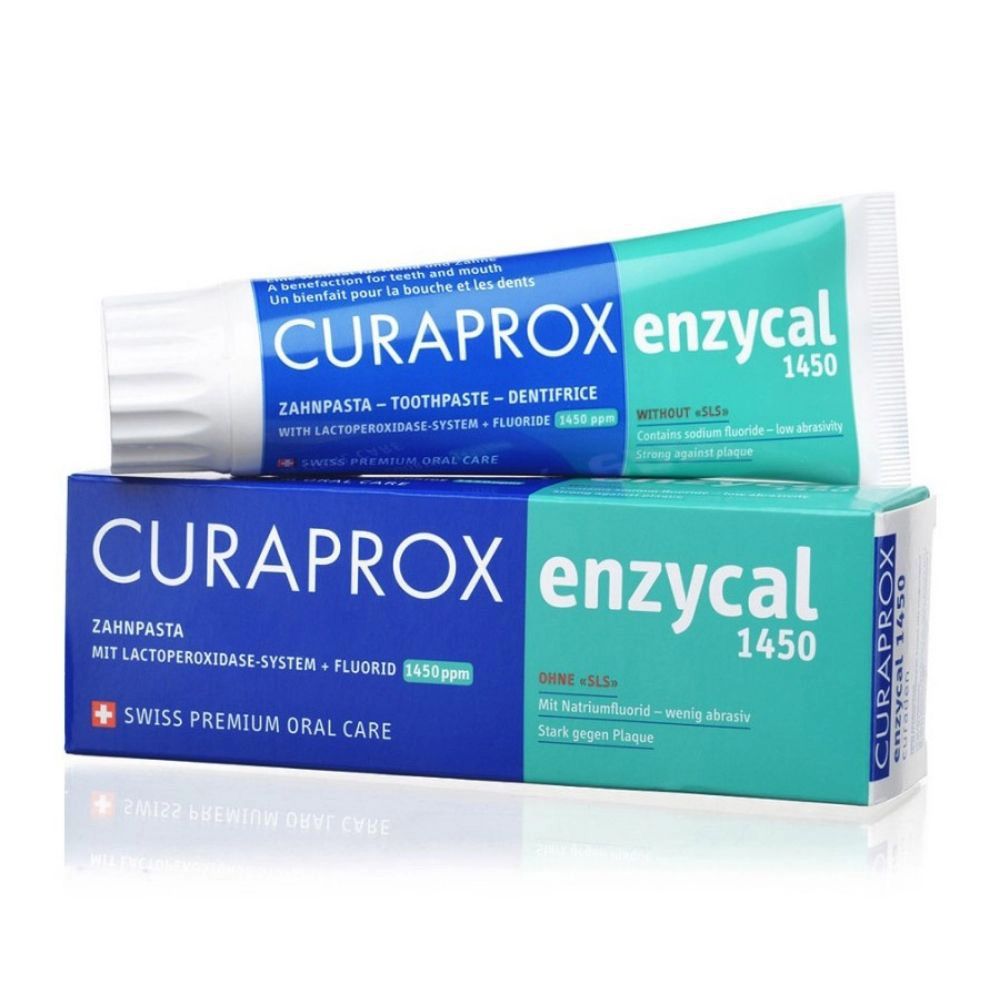 Kem đánh răng Curaprox Enzycal 1450 ngừa sâu răng 75ml