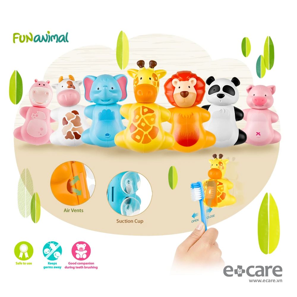  Nắp đậy bàn chải Flipper Fun Animal 