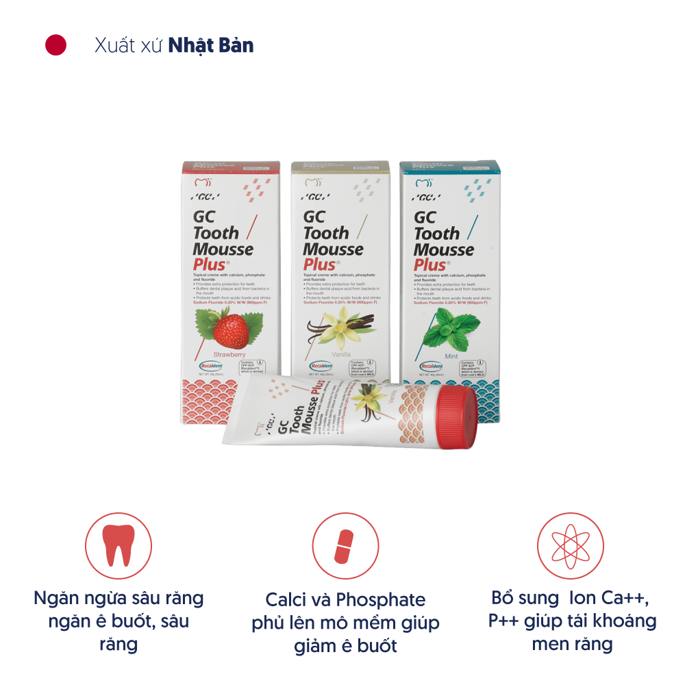 Gel bôi giảm ê buốt GC Tooth Mousse Plus 35ml
