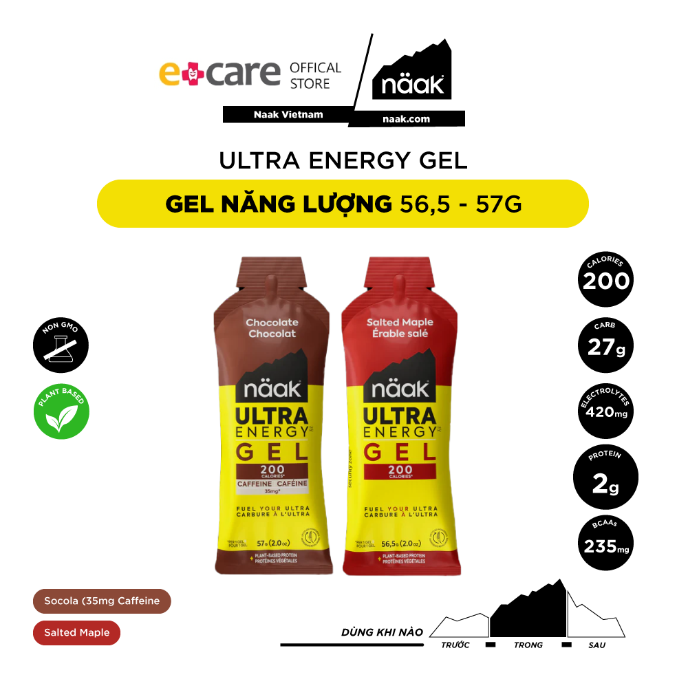 Gel năng lượng Naak Utral Energy Gel 57g
