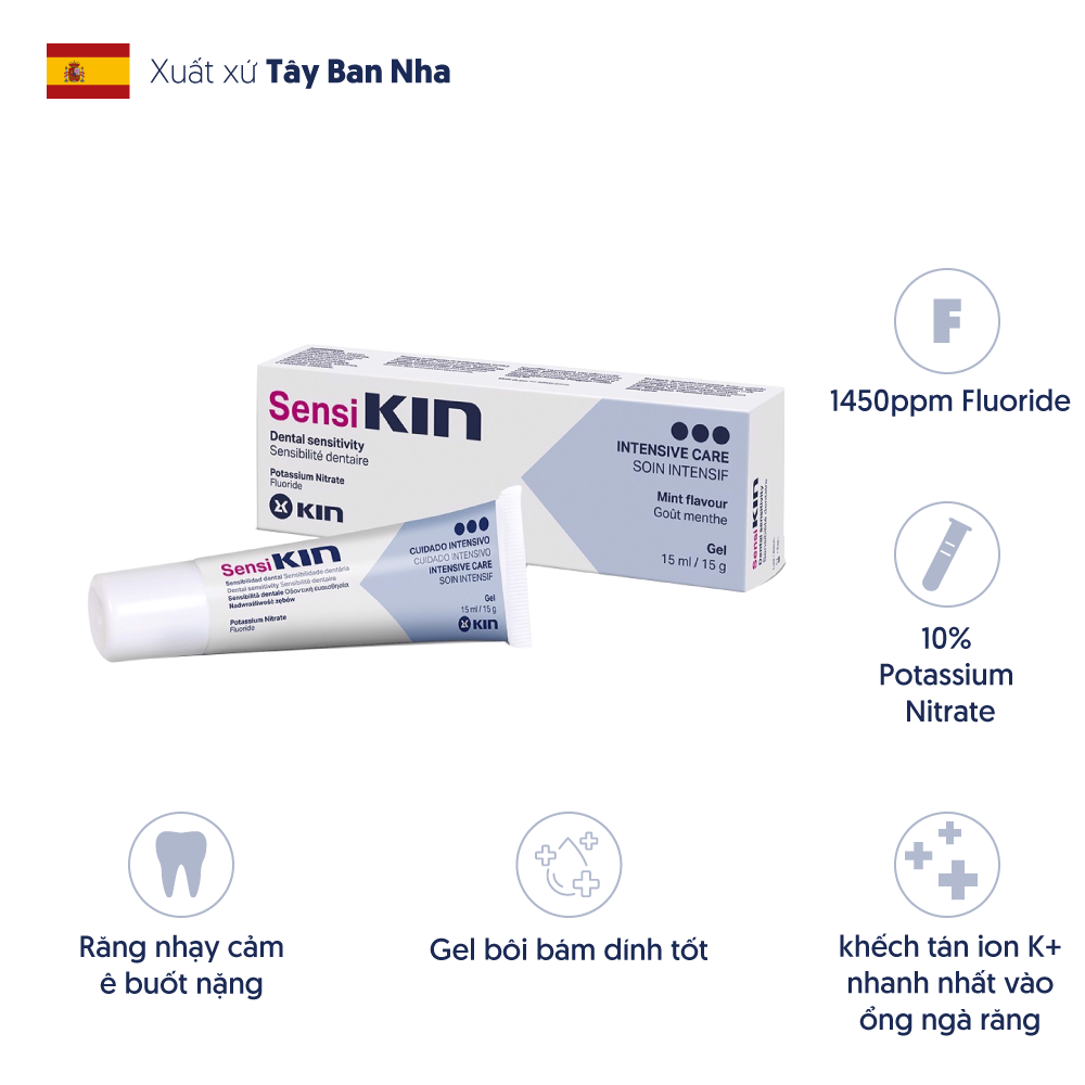  Sensikin Gel ngừa ê buốt răng 15ml 