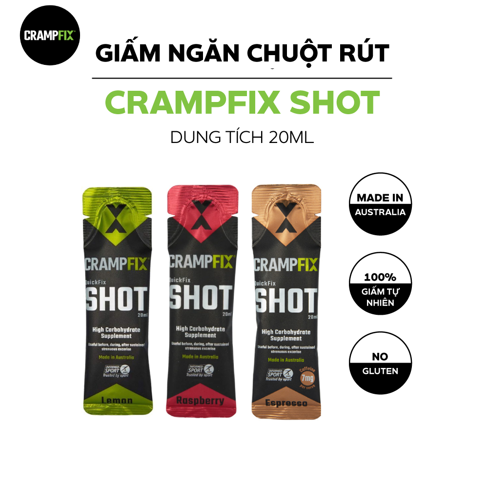 Giấm ngăn chuột rút Crampfix Shot 20ml