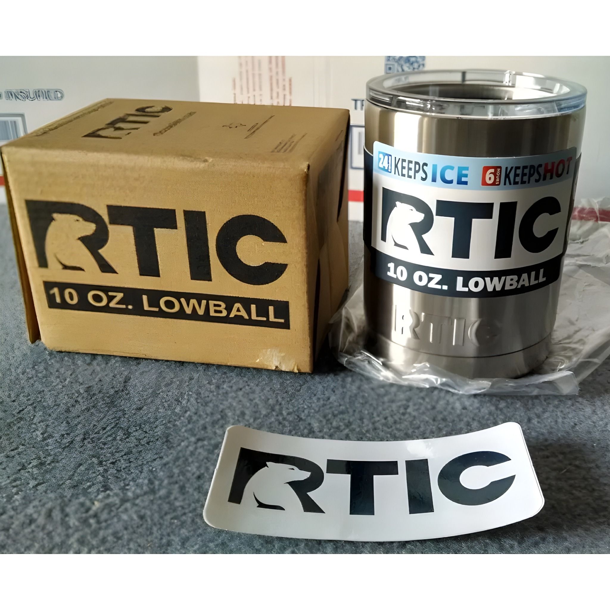  Ly Giữ Nhiệt RTIC Lowball Tumbler 350ml 12oz Made in USA - Nhiều màu 