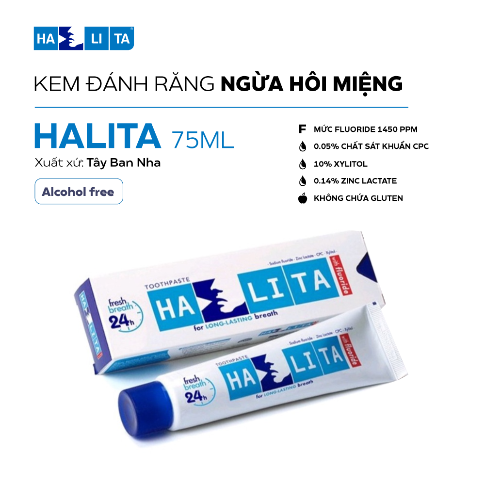 Kem đánh răng ngăn ngừa hôi miệng Halita 75ml