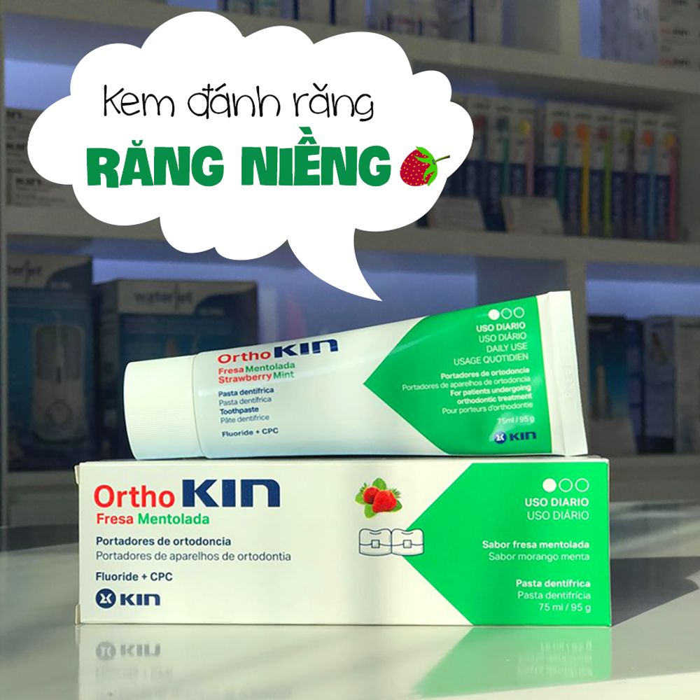  Kem đánh răng Ortho Kin cho răng niềng 75ml 