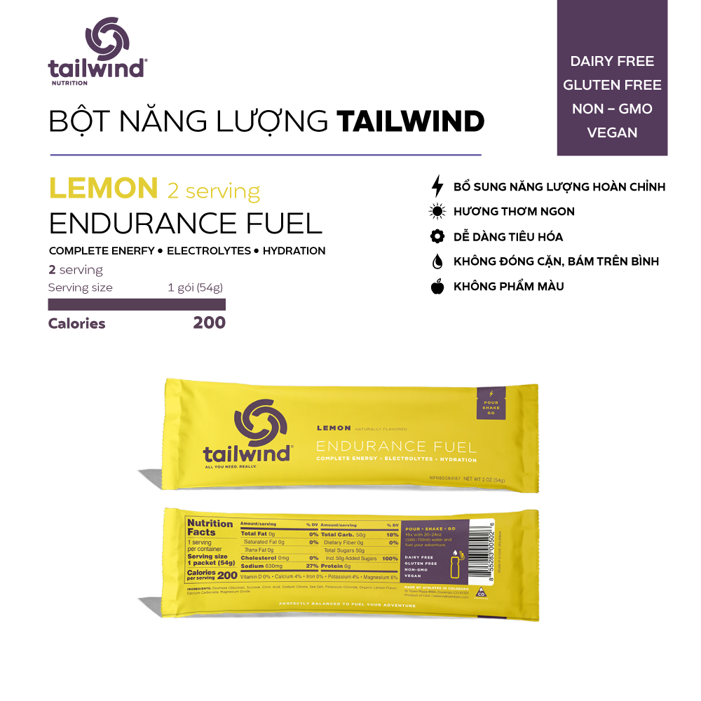  Bột năng lượng Tailwind Endurance Fuel gói 2 serving 
