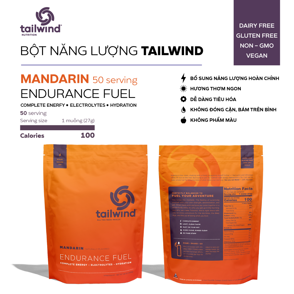  Bột năng lượng Tailwind Endurance Fuel gói 50 serving 