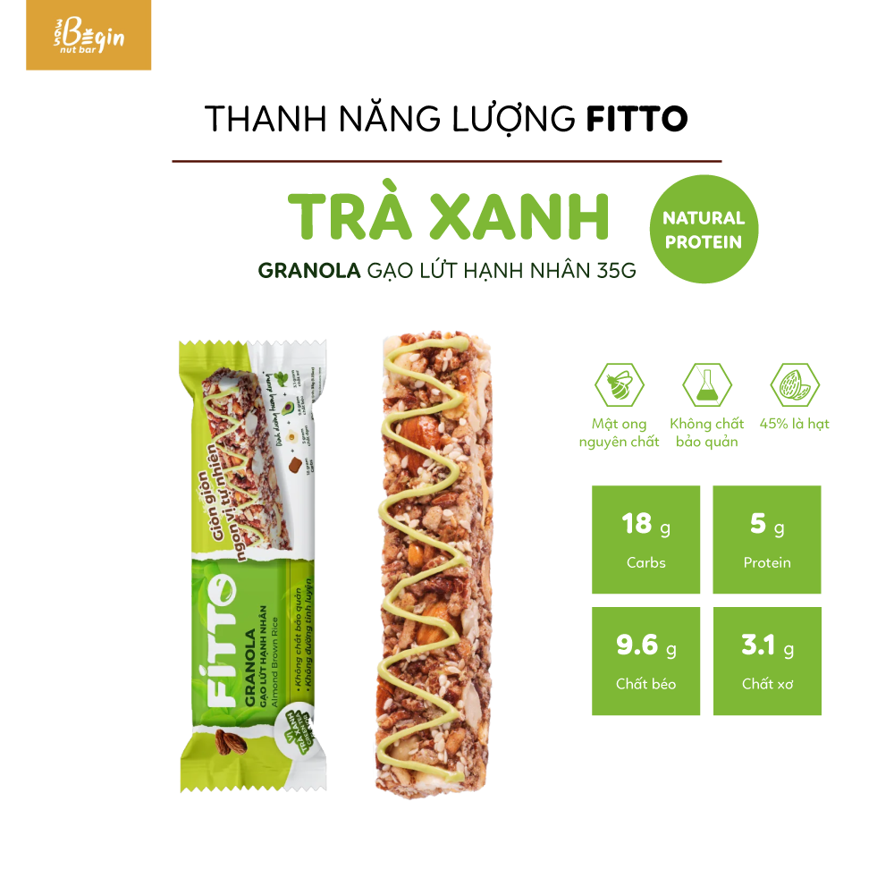 Thanh Năng Lượng Ngũ Cốc Gạo Lức Fitto Nut Bar 35g
