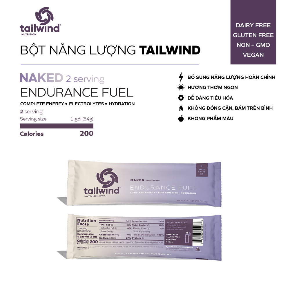  Bột năng lượng Tailwind Endurance Fuel gói 2 serving 