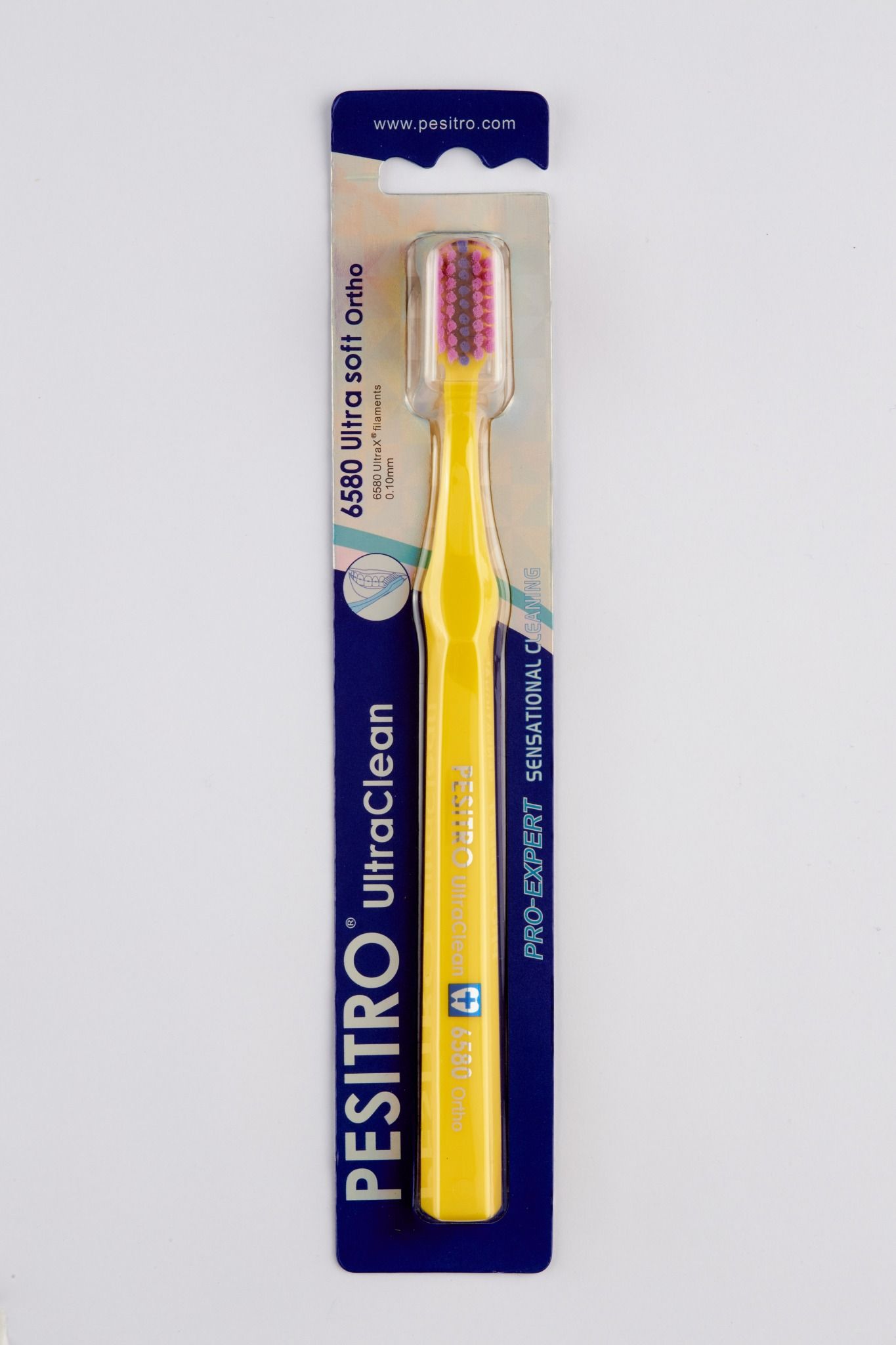 Bàn chải răng niềng Pesitro 6580 Ortho Ultra Soft