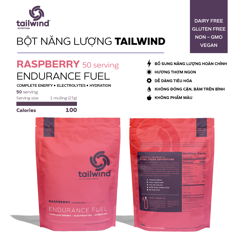 Bột năng lượng Tailwind Endurance Fuel gói 50 serving