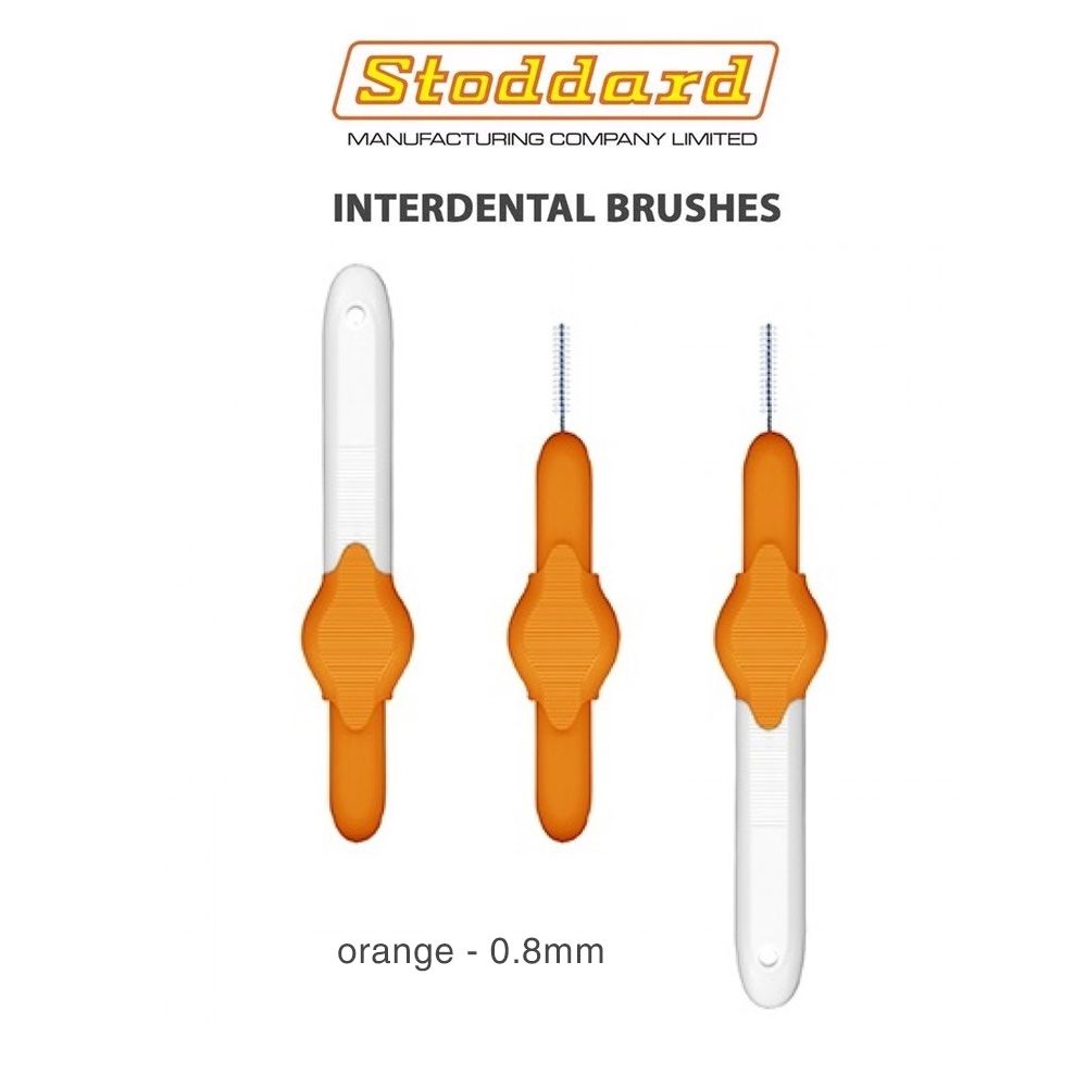 Tăm chải kẽ răng Stoddard 0.8 - cam
