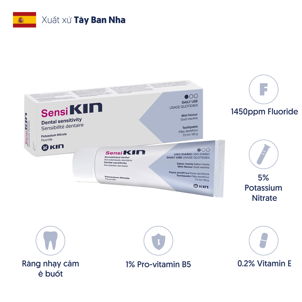 Combo nước súc miệng & kem đánh răng SensiKin ngừa ê buốt