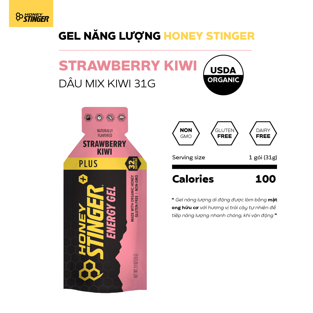  Gel Năng Lượng Organic Honey Stinger 31g 