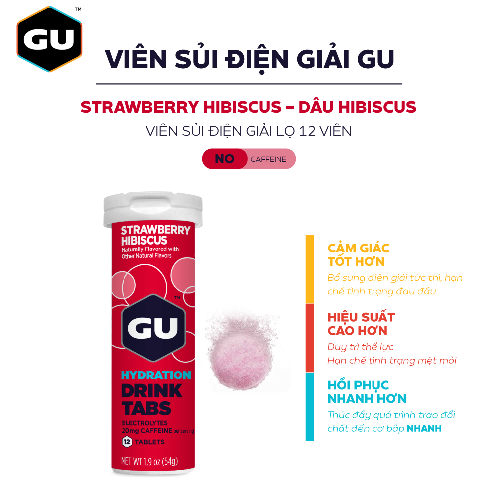 Viên sủi điện giải GU hộp 12 viên