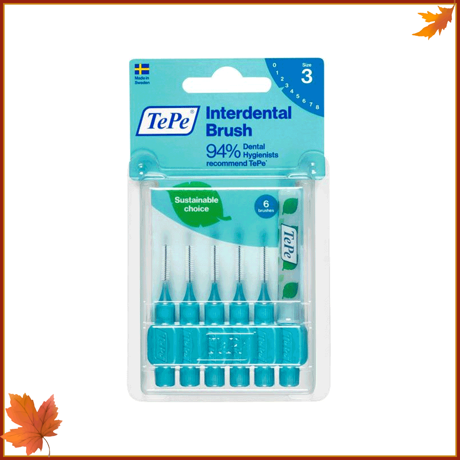 Bàn chải kẽ TePe Extra Soft size 0.6mm (xanh dương)