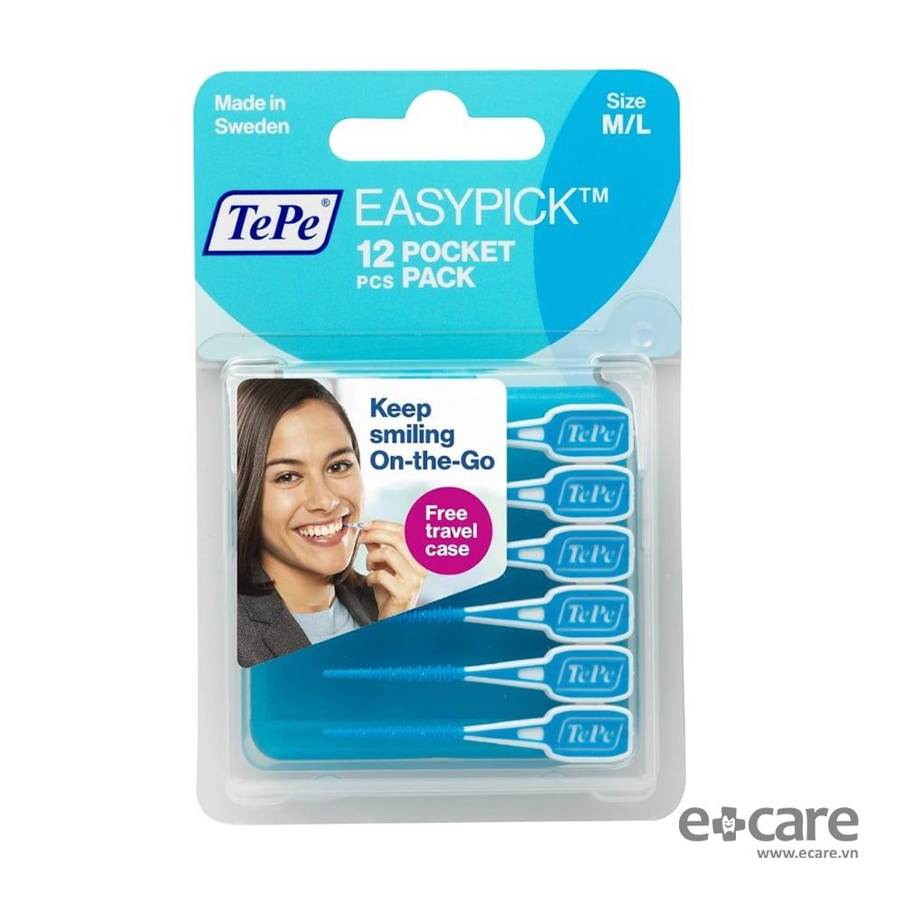 Tăm răng TePe EasyPick Size M/L (màu xanh)