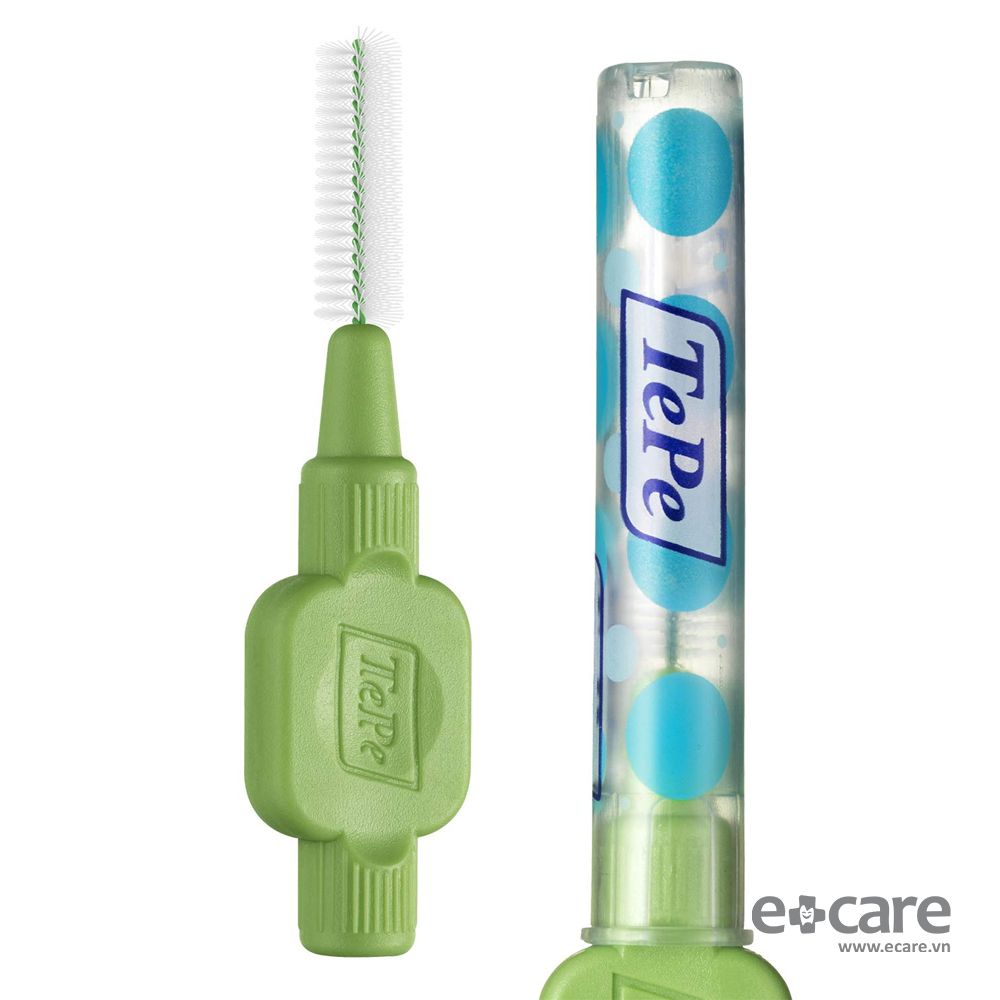 Bàn chải kẽ TePe Extra Soft size 0.8mm (Xanh lá)