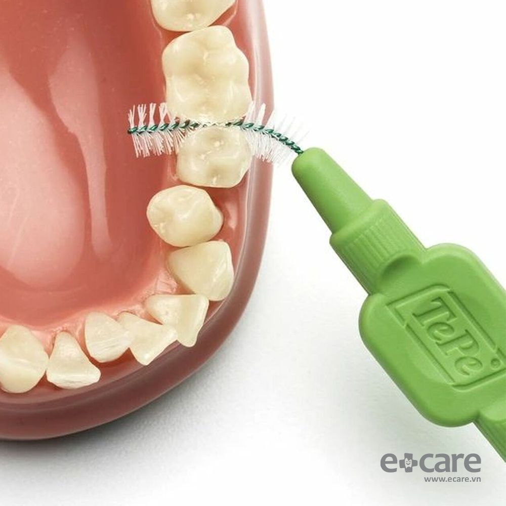 Bàn chải kẽ TePe Extra Soft size 0.8mm (Xanh lá)