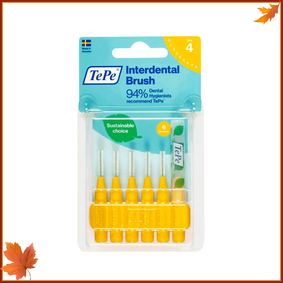 Bàn chải kẽ TePe Extra Soft size 0.7mm (màu vàng)