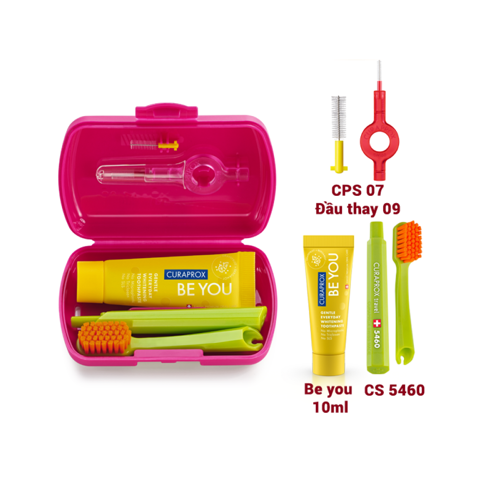 Bộ chăm sóc răng miệng du lịch Curaprox Be You Travel Set
