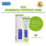  Kem đánh răng Vitis Orthodontic cho răng niềng 100ml 