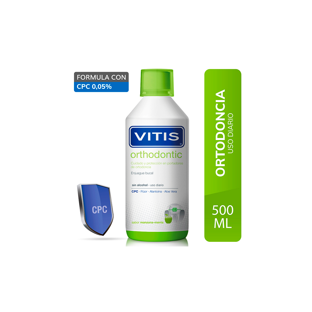  Nước súc miệng Vitis Orthodontic cho răng niềng 500ml 