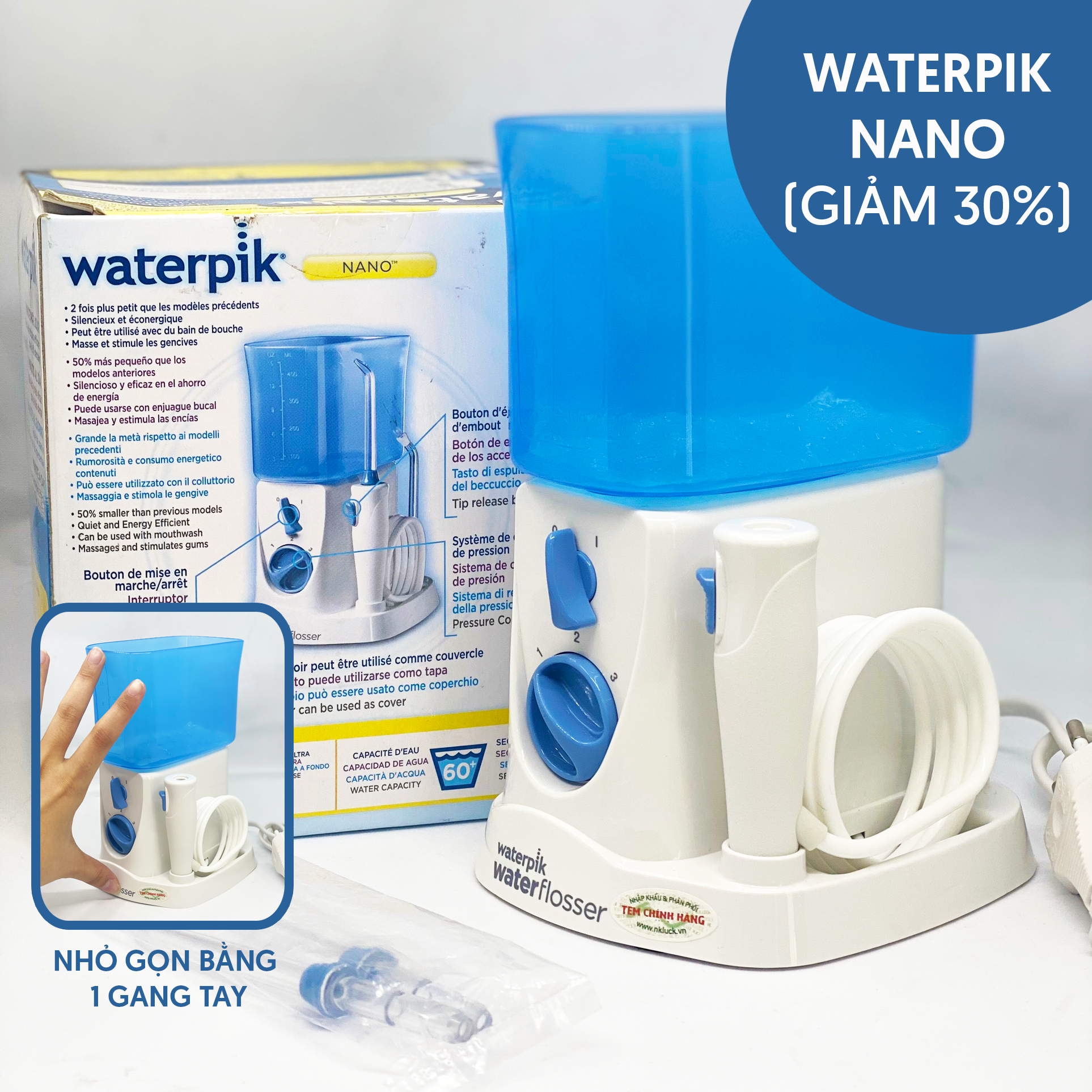  [THANH LÝ] Máy tăm nước Waterpik Nano 