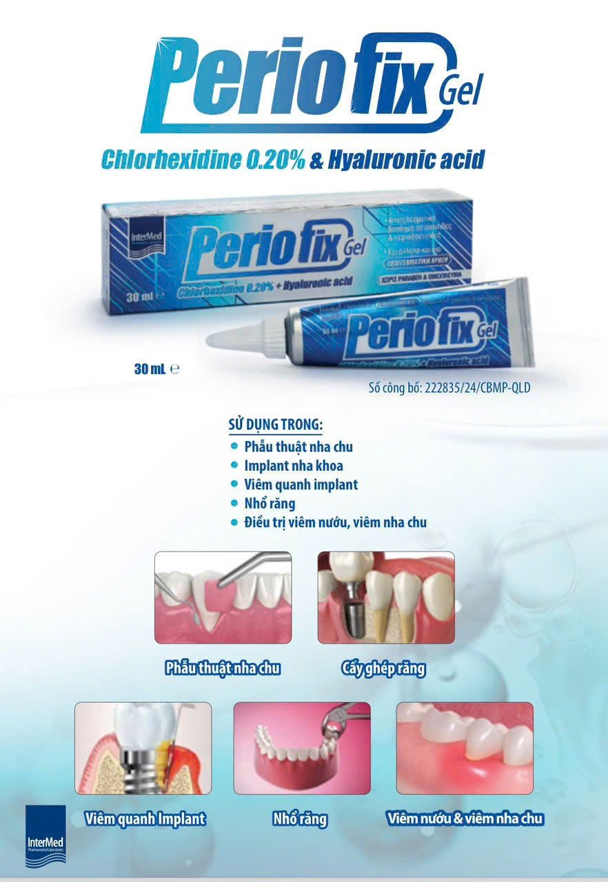 Gel bôi sát khuẩn Perio fix gel 30ml