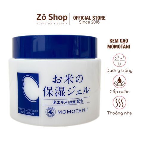 Gel dưỡng trắng nhẹ dịu từ gạo hữu cơ - Momotani Juntenkan White Moisture Gel Cream 230g