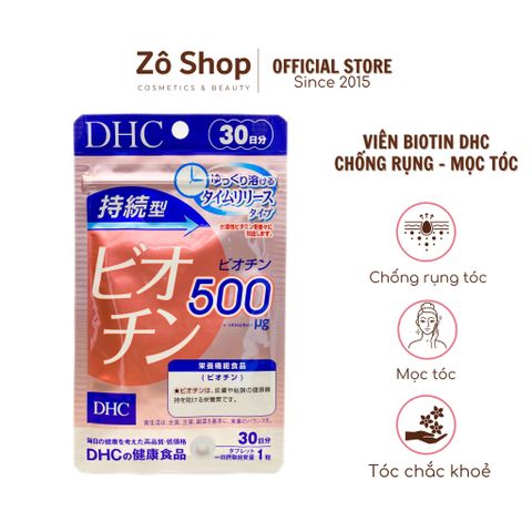 Viên uống kích thích mọc tóc, đẹp da - Biotin DHC (30 ngày)