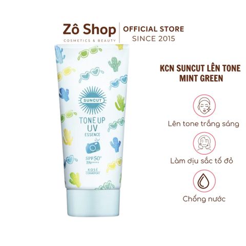 Kem chống nắng lên tone làm dịu sắc tố đỏ - Suncut Tone Up UV Essence SPF50+ PA++++