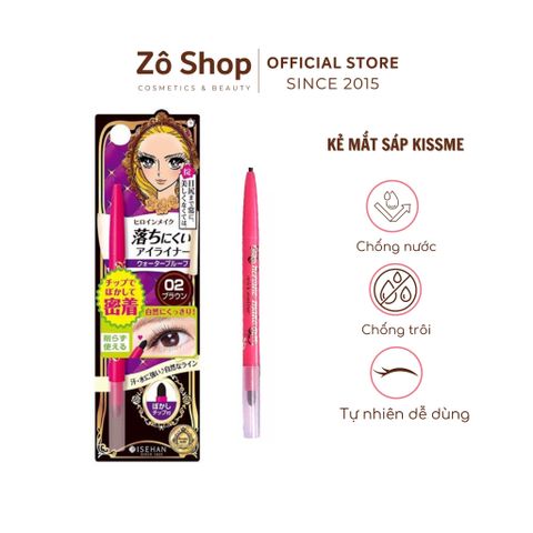 Bút kẻ mắt sáp tự nhiên không trôi - Kissme Heroine Makeup Quick Eyeliner N 0,1g