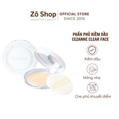 Phấn phủ kiềm dầu Cezanne UV Clear Face Powder 10g