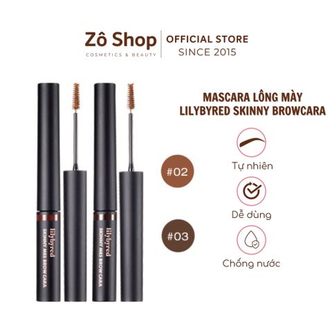 Mascara lông mày Lilybyred lâu trôi, bền màu Skinny Mes Browcara 3,5g