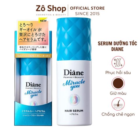 Serum dưỡng tóc phục hồi hư tổn nặng cho tóc nhuộm tẩy, giữ màu nhuộm - Diane Perfect Beauty Miracle You Hair Serum (60ml)