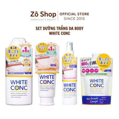 Set dưỡng trắng da body White ConC