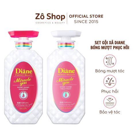 Set gội xả Diane bóng mượt và phục hồi Perfect Beauty Miracle You Shine! 450ml