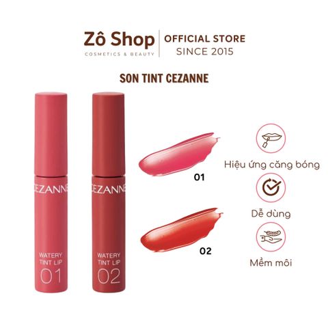 Son tint bóng Cezanne Watery Tint Lip