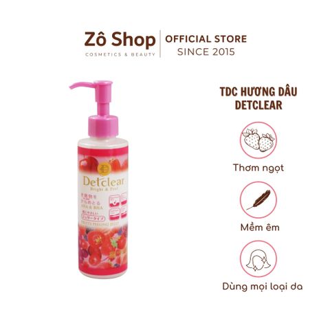 Tẩy da chết - Meishoku Detclear bright & peel - mix berry  180ml