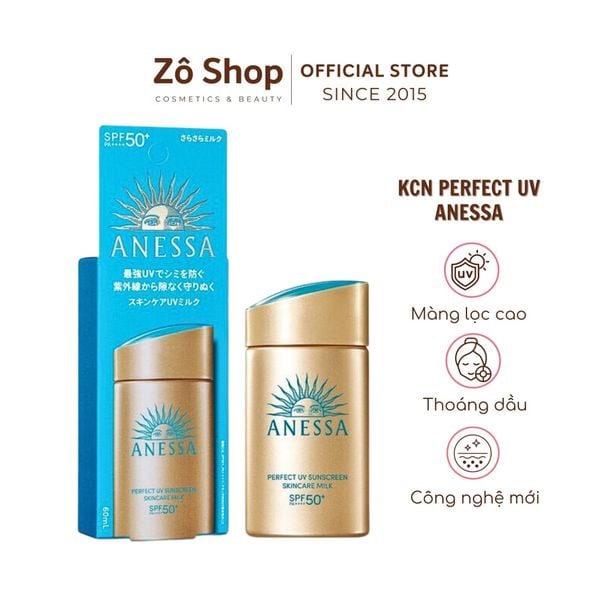 Kem Ch ng N ng Anessa Perfect UV Skincare Milk SPF50 PA 60ml M Kem Ch ng N ng Anessa Perfect UV Skincare Milk SPF50 PA 60ml M