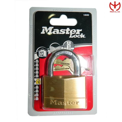  Ổ Khóa Master Lock 150 EURD Thân Đồng Rộng 50mm 2 Chìa Răng Cưa - MSOFT 